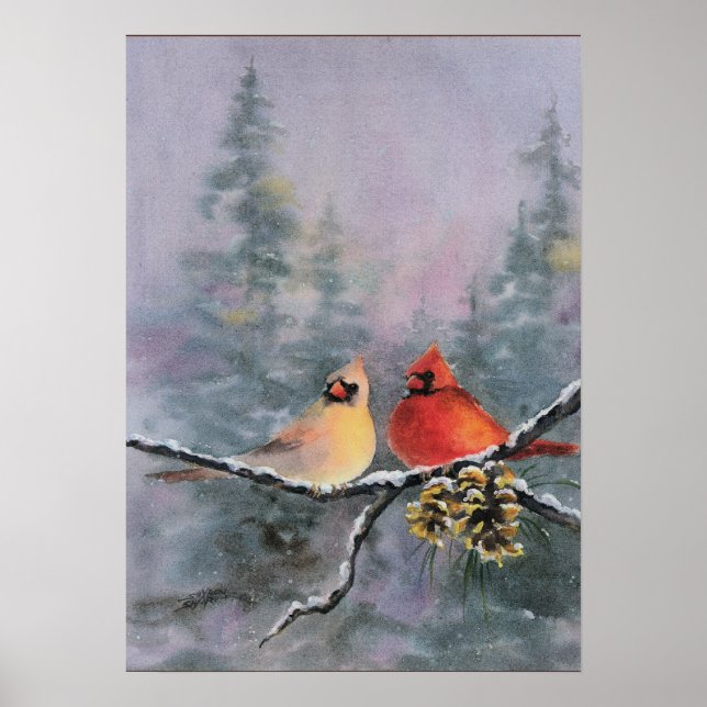 Póster CARDINALS by SHARON SHARPE (Frente)