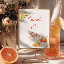 Póster Cards And Gifts Aperol Spritz Bridal Shower