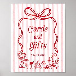 Póster Cards and Gifts Bow Italian Lemons Baby Shower