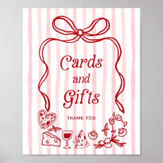 Póster Cards and Gifts Bow Italian Lemons Baby Shower