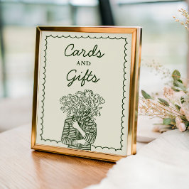 Póster Cards and Gifts Fresh Off The Market Bridal Sign