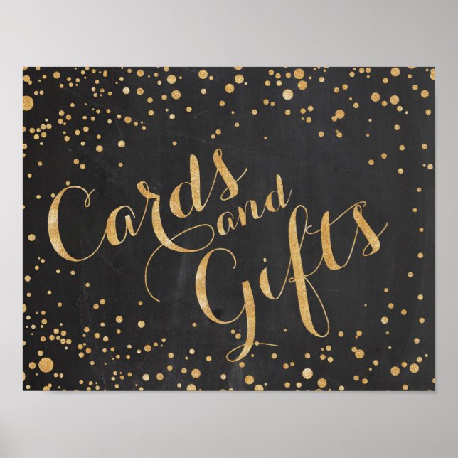 Póster Cards and Gifts Wedding Sign (Frente)