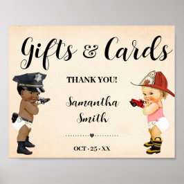 Póster Cards & Gifts Little Recruit Coming Baby Shower