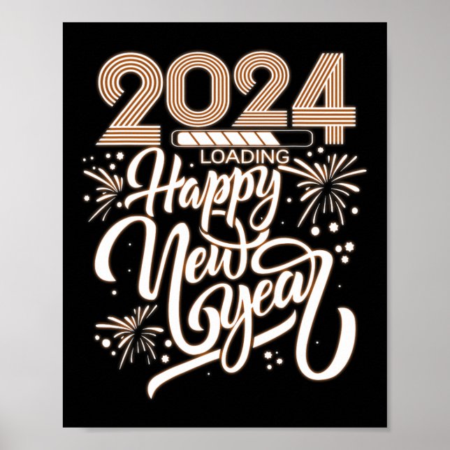 Póster Carga de Año Nuevo 2024 (Frente)