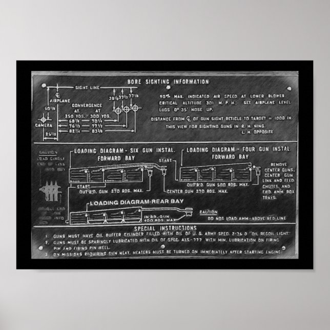 Póster Carga de armas Mustang P-51D (Frente)