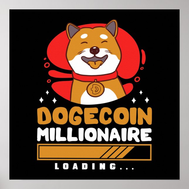 Póster Carga de Crypto DogeCoin Millionaire (Frente)