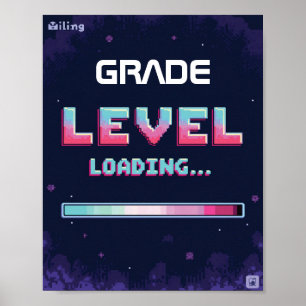 Póster “Carga de nivel de grado” editable