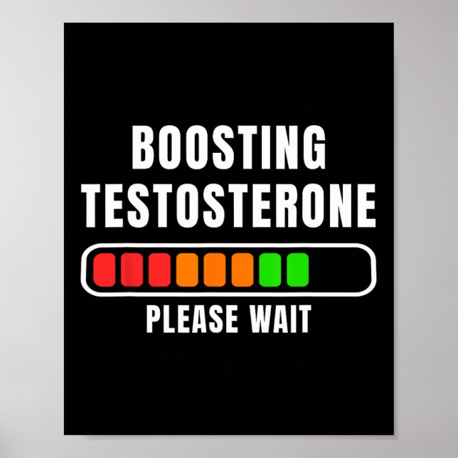 Póster Carga de testosterona intensificada (Frente)