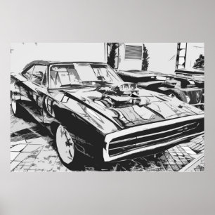 Póster Cargador Dodge de 1970