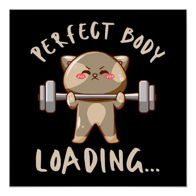 Póster Cargando cuerpo perfecto... (Anverso)