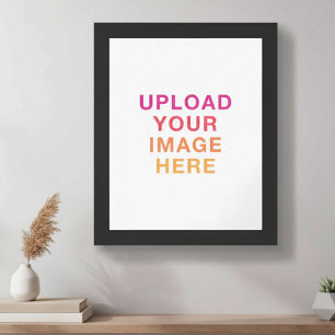 Póster Cargar su propio logotipo de fotos de imagen