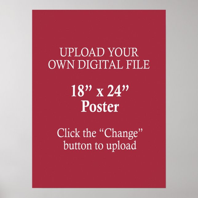 Póster Cargar su propio Poster de 18"x24" (Frente)