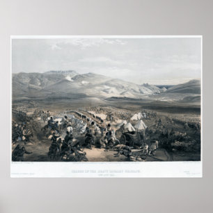 Póster Cargo de la gruesa brigada de caballería