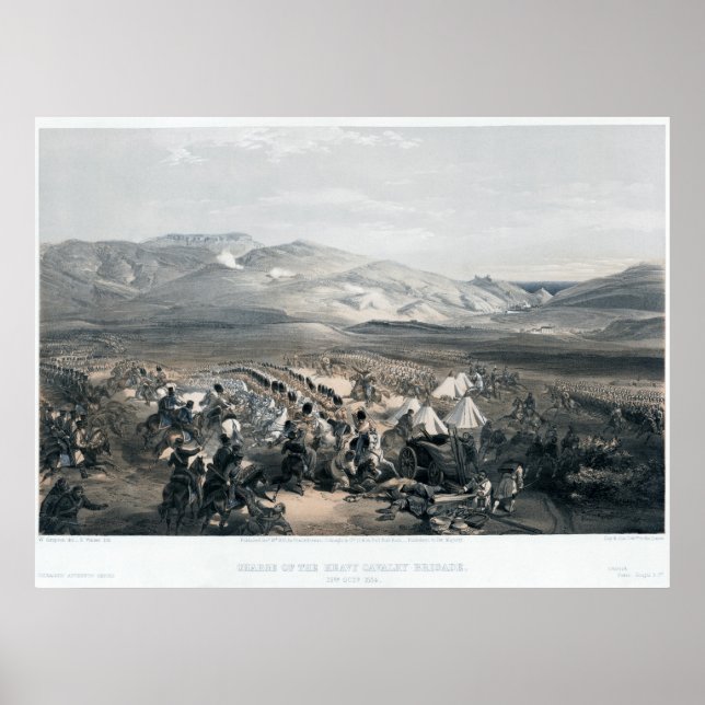 Póster Cargo de la gruesa brigada de caballería (Frente)
