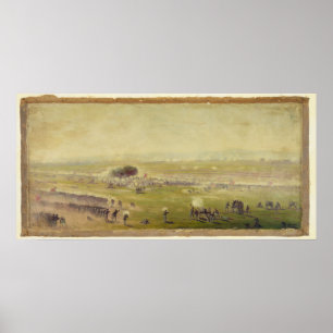 Póster Cargos por los extractos de la guerra civil estado