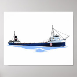 Póster Carguero de los Grandes Lagos Algosoo (1)
