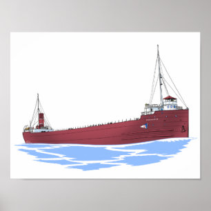 Póster Carguero de los Grandes Lagos Sylvania (temprano)