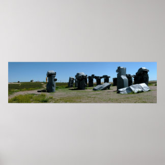 Póster Carhenge, Nebraska Panoramic 2