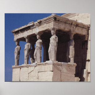 Póster Cariatides Atenas