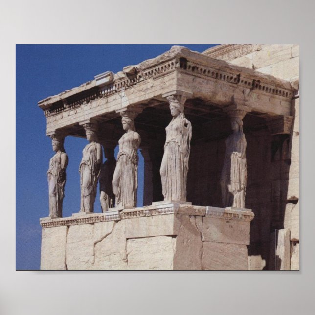 Póster Cariatides Atenas (Frente)