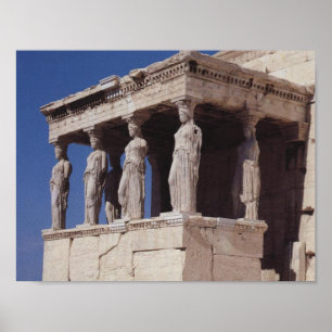 Póster Cariatides Atenas