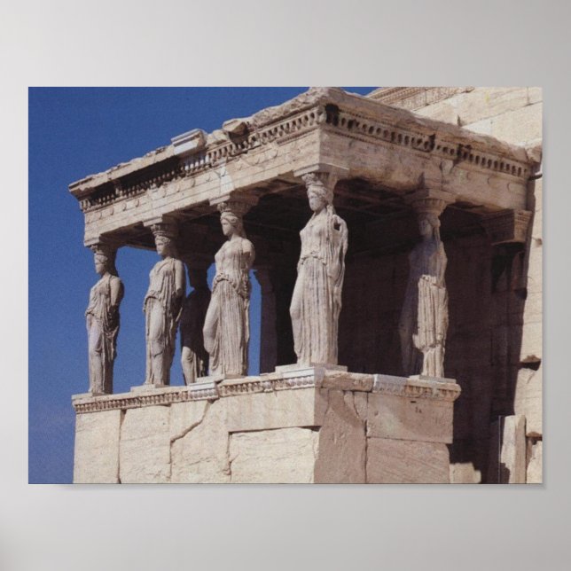 Póster Cariatides Atenas (Frente)