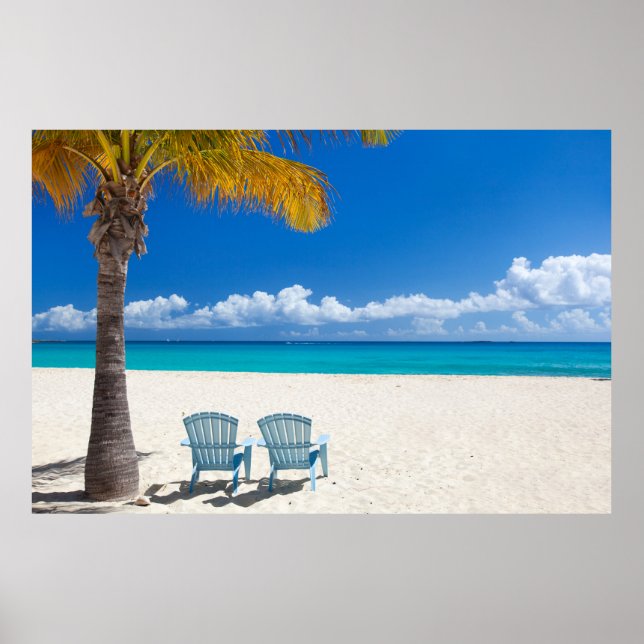 Póster Caribbean beach (Frente)