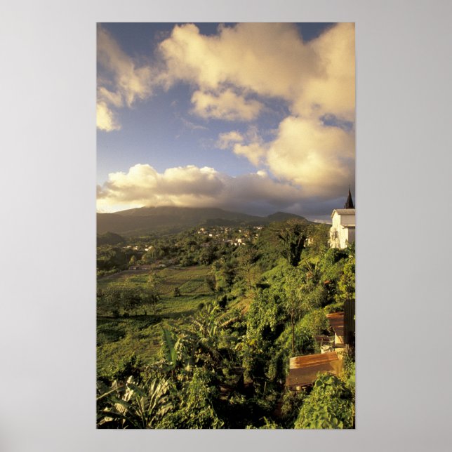 Póster Caribe, Antillas Francesas, Martinica. (Frente)
