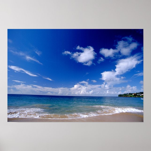 Póster Caribe, Antillas Menores, Indias Occidentales, (Frente)