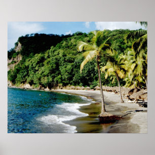 Póster Caribe, Antillas Menores, Indias Occidentales, San