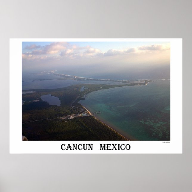 Póster Caribe de Cancún (Frente)