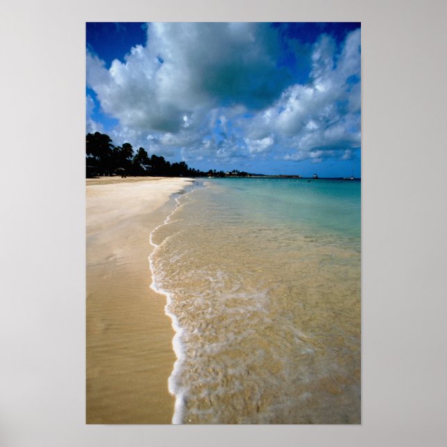 Póster Caribe, Islas de Sotavento, Antigua, Dickenson (Frente)