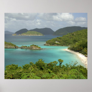 Póster Caribe, Islas Vírgenes de los Estados Unidos, St.
