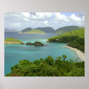 Póster Caribe, Islas Vírgenes de los Estados Unidos, St.