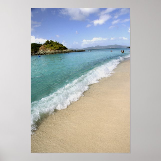 Póster Caribe, Islas Vírgenes Estadounidenses, St. John, (Frente)