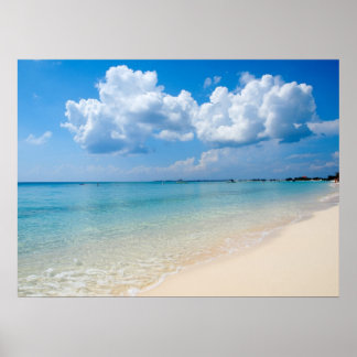 Póster Caribe - Siete Millas de Playa - Islas Caimán
