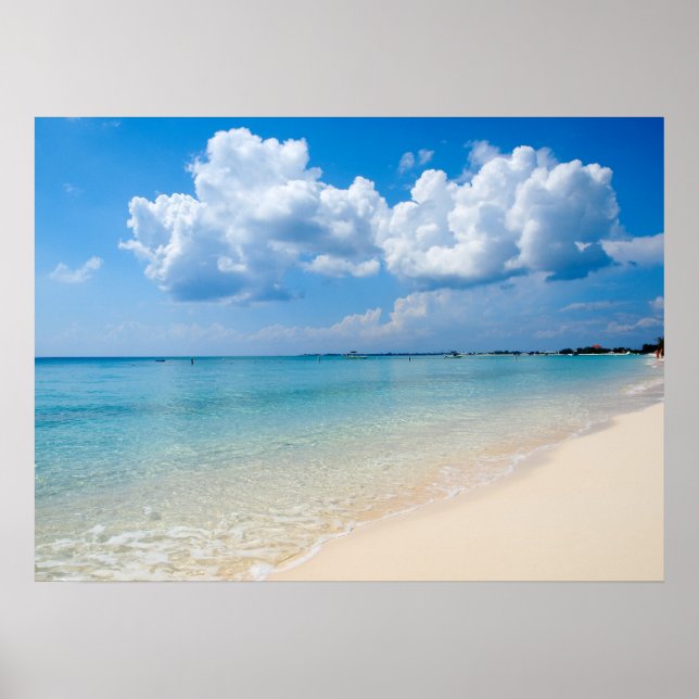 Póster Caribe - Siete Millas de Playa - Islas Caimán (Frente)