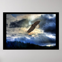 Póster Cariboo Águila calva y Poster motivacional de atar