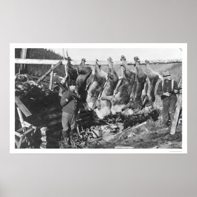 Póster Caribou Hunters Alaska 1928 (Frente)
