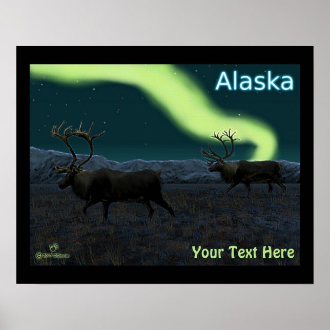 Póster Caribou - Larga Marcha (Frente)