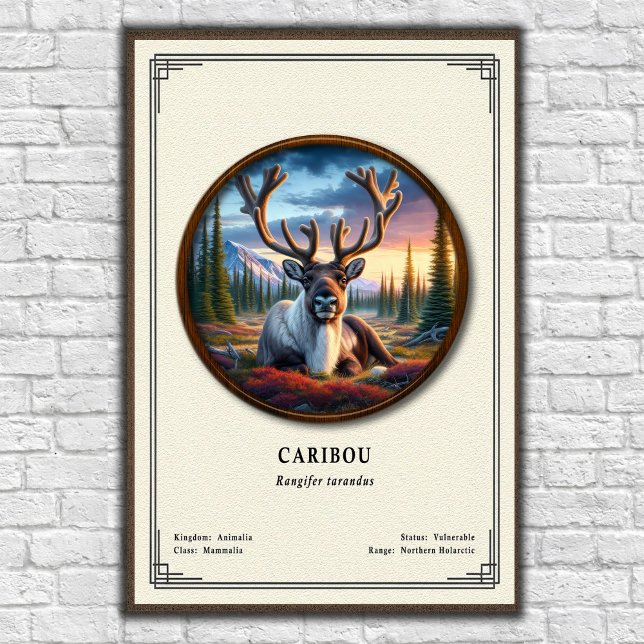 Póster Caribou Zoology Series (Subido por el creador)