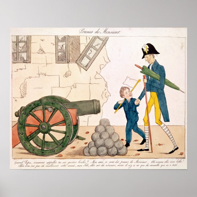 Póster Caricatura de Charles X y Henri Duc de (Frente)