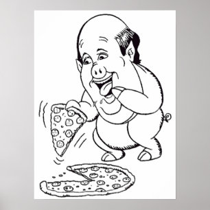 Póster Caricatura de Kevin Malone