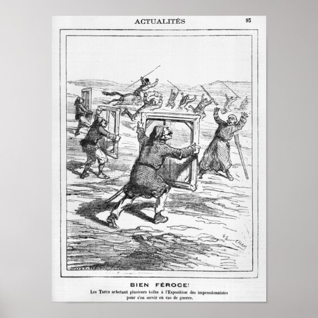 Póster Caricatura de 'Le Charivari' (Frente)