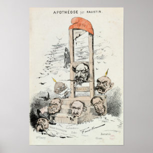 Póster Caricatura de Napoleón III Otto