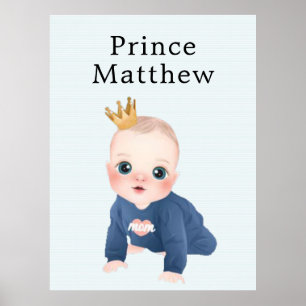 Póster Caricatura de Prince Baby Boy