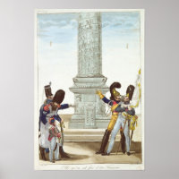 caricatura de soldados en la Colonne Vendome