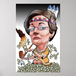 Póster Caricatura de Warren