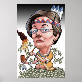 Póster Caricatura de Warren