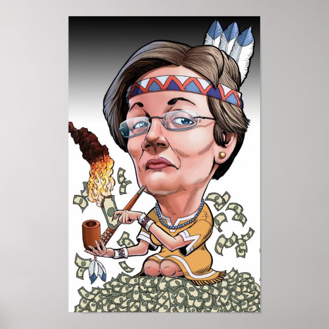 Póster Caricatura de Warren (Frente)